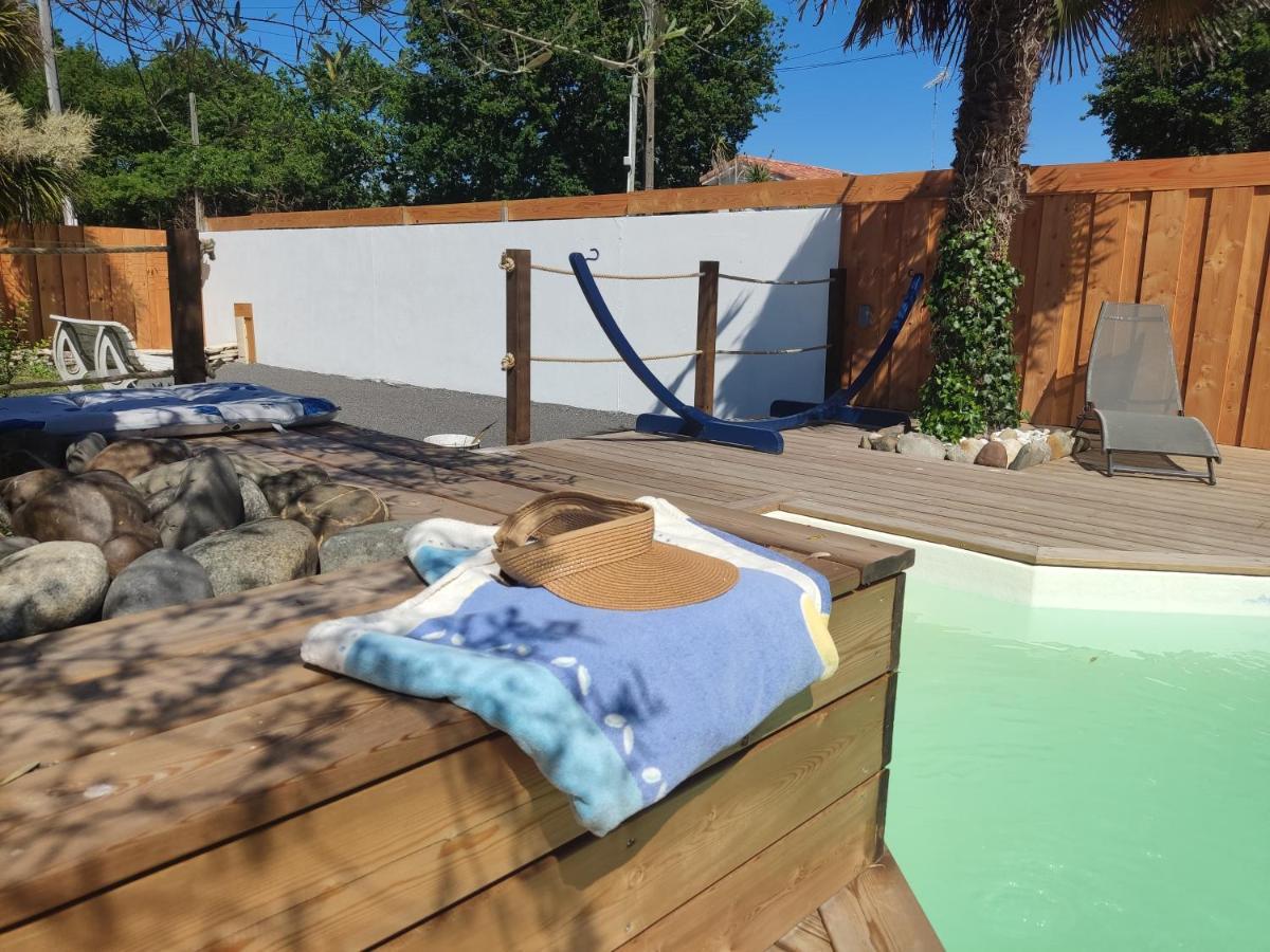 Cottage La Dune Avec Piscine Les Cigales Du Bassin A Gujan-Mestras Εξωτερικό φωτογραφία