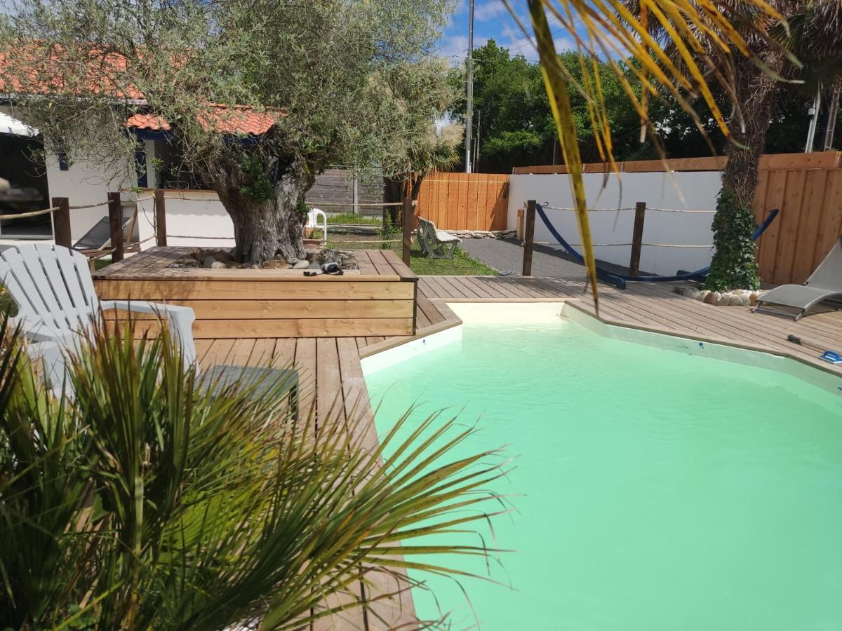 Cottage La Dune Avec Piscine Les Cigales Du Bassin A Gujan-Mestras Εξωτερικό φωτογραφία